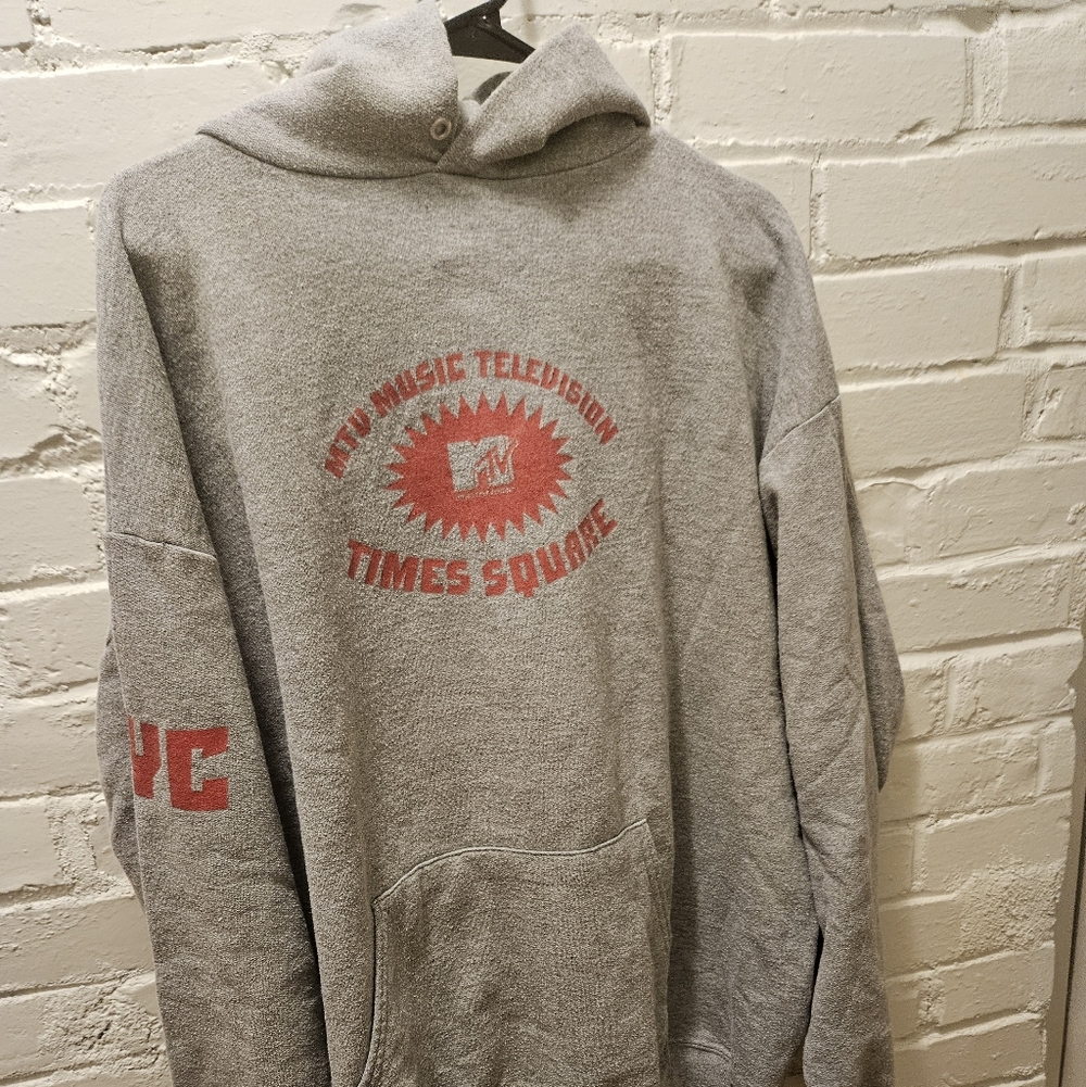 MTV TIMES SQUARE Gray Hoodie. Size XL
